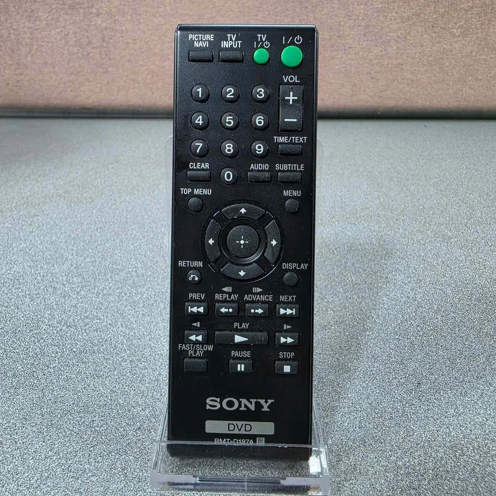 Sony Remote Control DVD Player RMT-D187A Black Excellent OEM Replacement